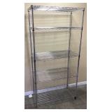 5-TIER METAL SHELVING RACK
