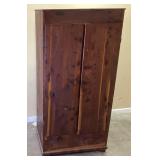 VTG. 2 DOOR CEDAR WARDROBE