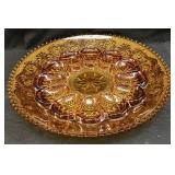 TIARA SANDWICH PATTERN EGG PLATE, 12in W