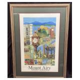 SIGNED NICK BRAGG MOUNT AIRY, NC LANDMARK PRINT