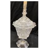 BEYER BLEIKRISTALL LEAD CRYSTAL LIDDED PEAR