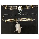 (2) HAND CRAFTED NATIVE AMERICAN BONE HAIRPIPE