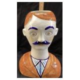 ABIGAILS, GABRIEL PAINTED HEAD VASE, 16in H