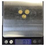 3 PC. 14KT GOLD COIN LOT