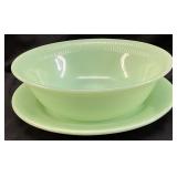 FIRE KING JADEITE BOWL & PLATE SET