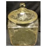 FEDERAL MADRID AMBER DEPRESSION GLASS COOKIE