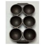 GRISWOLD #19 CAST IRON GOLF BALL BROWNIE PAN
