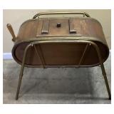 PRIMITIVE SWINGING BUTTER CHURN, 28in L, 12in W