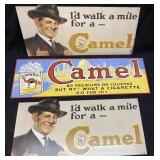 (3) RJR TOBACCO CAMEL CIGARETTES METAL SIGNS