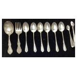 WSS ANTIQUE STERLING SILVER SPOON SET MAKERS MARK