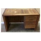 MID CENTURY HARDWOOD OFFICE DESK