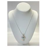 STERLING SILVER CHAIN AND CROSS PENDANT