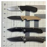 4 KERSHAW KNIFE LOT