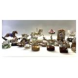 22 HORSE CAROUSELS MUSIC BOX AND FIGURINES