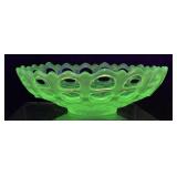 1920s FENTON URANIUM SATIN ICE CREAM BOWL