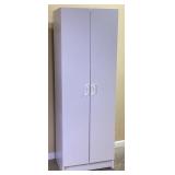 2-DOOR WHITE STORAGE CABINET