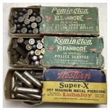 (3) BOXES OF AMMO, REMINGTON KLEANBORE .38
