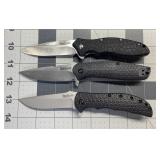 3 KERSHAW KNIVES