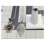 STERLING RELIGIOUS JEWELRY LOT
