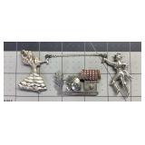 MCM STERLING BROOCH PINS LOT