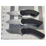 3 KERSHAW KNIVES