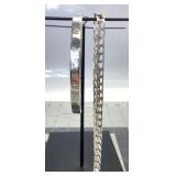 2 STERLING SILVER BRACELET LOT