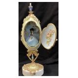 VTG. FABERGE STYLE HAND DECORATED VICTORIAN LADY