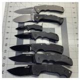 7 COLD STEEL POCKET KNIVES