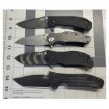 4 KERSHAW ZERO TOLERANCE KNIVES