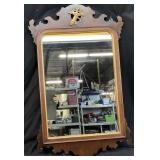 VINTAGE QUEEN ANNE STYLE SCROLLED TOP w EAGLE