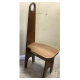 1960s SWEDISH HANDMADE OAK CHAIR