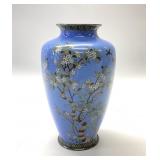 MEIJI PERIOD SILVER WIRE CLOISONNï¿½ VASE