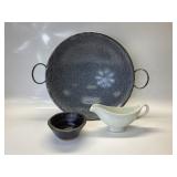 ENAMELWARE WOK WITH BOAT & BOWL