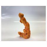 ANTIQUE HANDCARVED CORAL 127 GRAMS GUANYIN