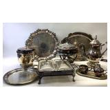 VINTAGE SILVER PLATE SERVING DISHES