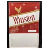 RJR 1985 WINSTON CIGARETTES METAL ADVERTISING SIGN