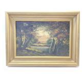 VINTAGE A. MILLROSE SIGNED OIL PAINTING