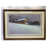 R.B DANCE "SNOWBIRDS AT SALEM" SIGNED