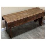PRIMITIVE WOOD BOOTJACK BENCH