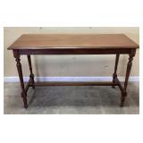 VTG. SOLID WOOD SOFA TABLE 48x18x30.5 INCHES