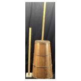 ANTIQUE WOOD BUTTER CHURN
