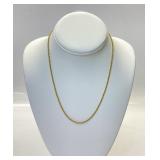 14K GOLD POPCORN LINK CHAIN 6.63 GRAMS 18 INCH