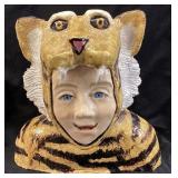 THE WILD BOY POTTERY SCULPTURE BY ANNE LEWIS,