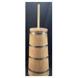 WOOD BUTTER CHURN w DASHER, 35in H