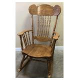 OAK SPINDLE BACK ROCKER