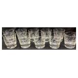 (10) HAND CUT ON A WHEEL OLD FASHION WHISKEY