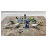 CHINESE ZODIAC GLASS MINIATURES IN ORIGINAL BOX