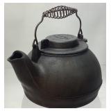 CAST IRON WAGNER WARE TEA KETTLE, MADE IN USA