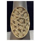 14KT YELLOW GOLD DIAMOND RING, SIZE 7, 1.05cts