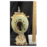 VTG. FABERGE STYLE HAND DECORATED VICTORIAN LADIES